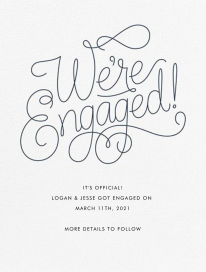 Bobbin I (Engagement) - Engagement Announcement by Paperless Post