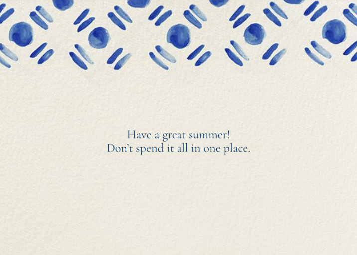 Dot and Dash Horizontal - Notecard by Oscar de la Renta