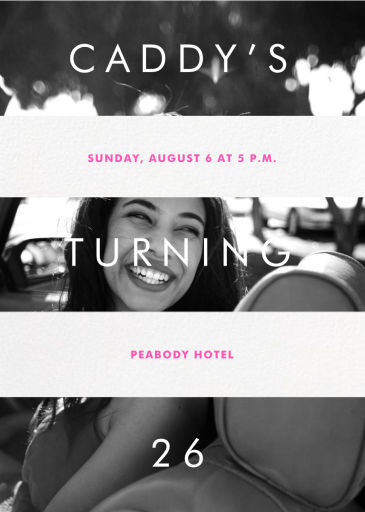 Three Photo Bands - Birthday Invitation by Paperless Post