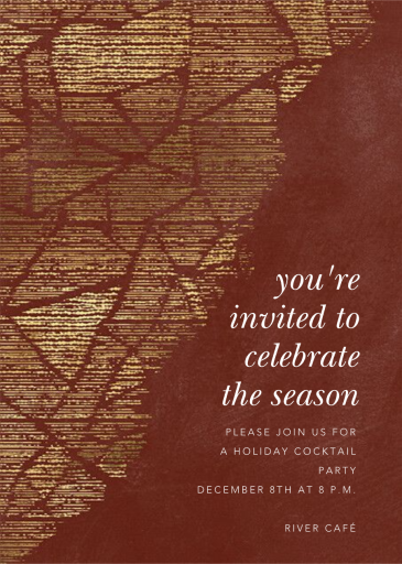 Prism Fade - Holiday Party Invitation by Kelly Wearstler