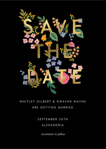 Posey - Save the Date by Rifle Paper Co.