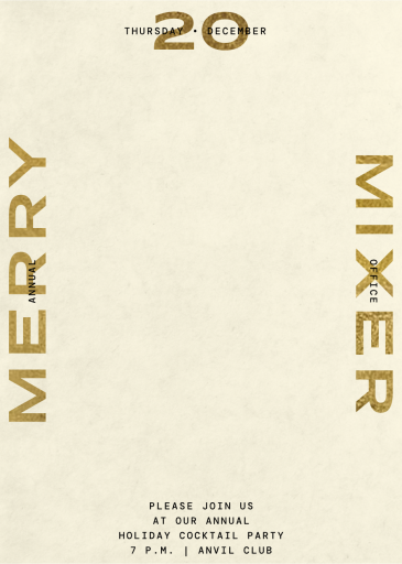 Linear Type - Invitation by Kelly Wearstler