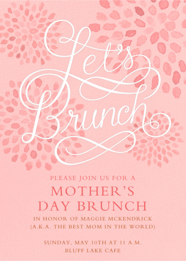 Let's Brunch - Mother's Day Invitation by Crate & Barrel