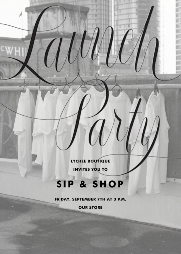 Marcellina Photo - Shopping Event Invitation by Paperless Post