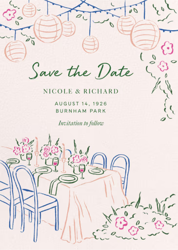Under the Lanterns - Save the Date by Paperless Post