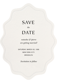 Embossed Cutout - Save the Date by Paperless Post