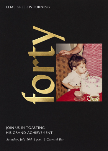 Celebration Photo - 40th Birthday Invitation by Paperless Post