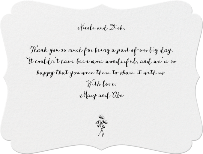 Alcazar (Thank You) - Stationery by Crane & Co.