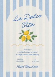 La Dolce Vita - Birthday Invitation by Paperless Post