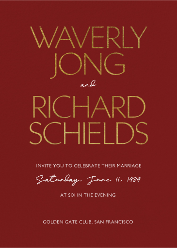 Sleek - Wedding Invitation by Paperless Post