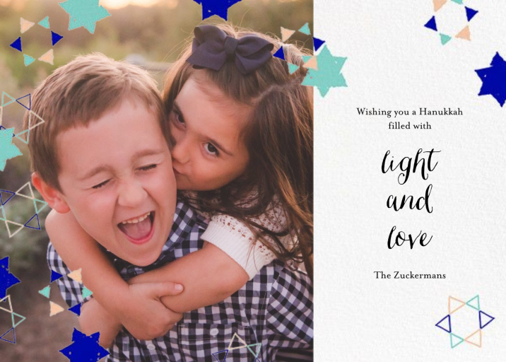 Star Shower (Horizontal Photo) - Greeting Card by Ashley G