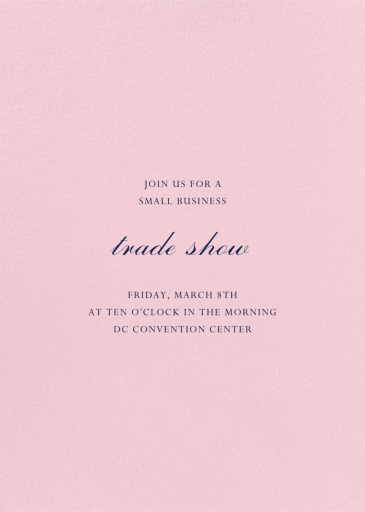 Blush - Business Event Invitation by paperless_post