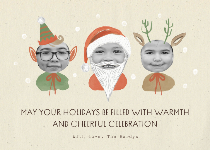 Little Saint Nick - Three - Christmas Card by Merrilee Liddiard