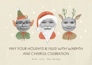 Little Saint Nick - Three - Holiday Card by Merrilee Liddiard