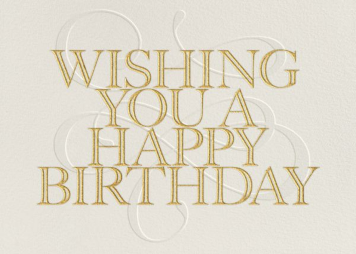 Wishing You a Happy Birthday - Birthday Card by Paperless Post