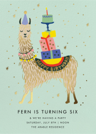 Llama Birthday - Birthday Invitation by Rifle Paper Co.