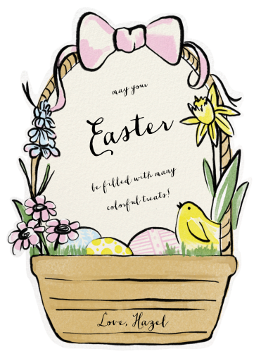 Easter Basket Cutout - Easter Card by Paperless Post