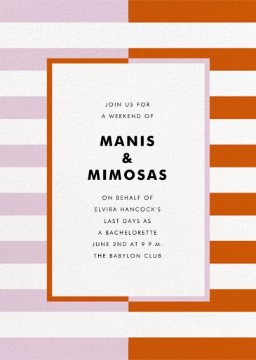 Colorblocked Stripes - Easter Invitation by kate spade new york