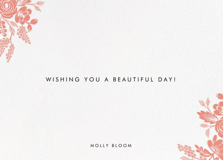 Heather and Lace (Photo Stationery) - Stationery by Rifle Paper Co. - Back