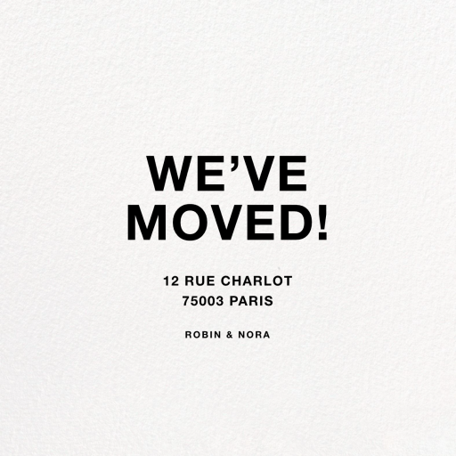 Ivory Plain - Moving Announcement by Paperless Post