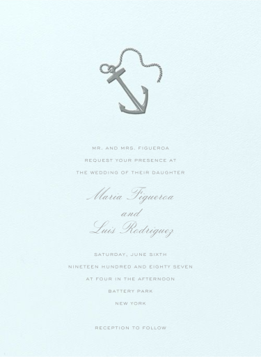 Le Lavandou - Wedding Invitation by Crane & Co.