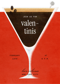 Espresso Tini - Valentine's Day Invitation by Paperless Post