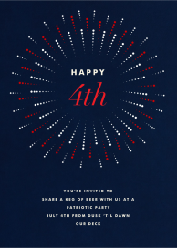 Burst Forth - Invitación para el 4 de julio de Paperless Post