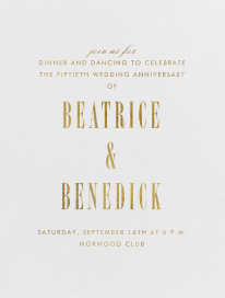 Armory - 50th Anniversary Invitation by Paperless Post