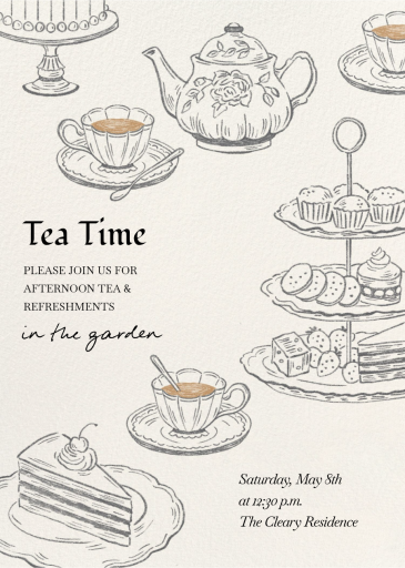 Darling Details - Tea Party Invitation by Paperless Post