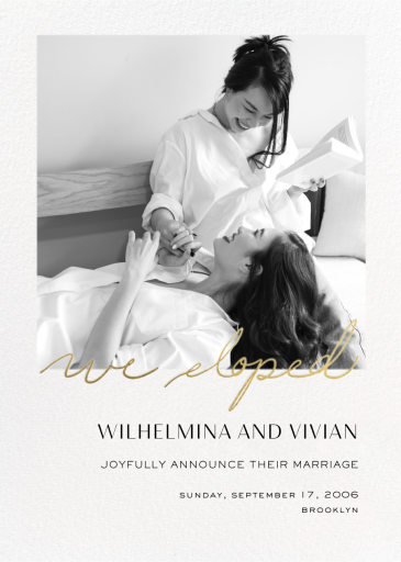 Cordial (Elopement) by Paperless Post