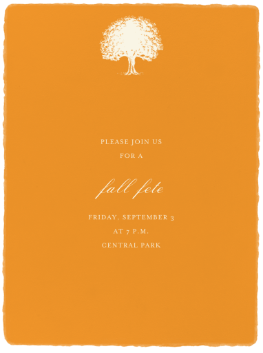 Deckle Kumquat - Invitation by Paperless Post