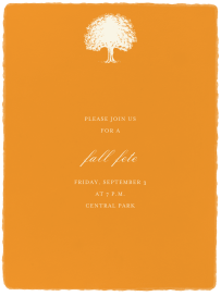Deckle Kumquat by Paperless Post