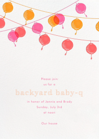 Golden String Lanterns by Paperless Post