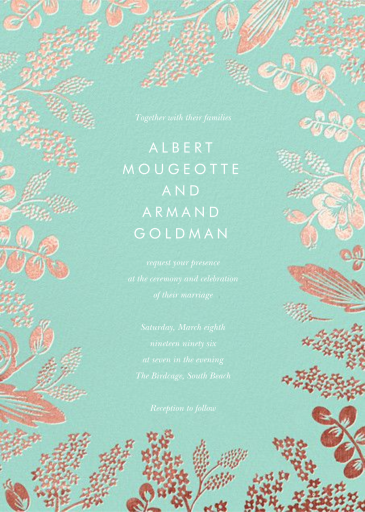 Heather and Lace - Wedding Invitation by Rifle Paper Co.