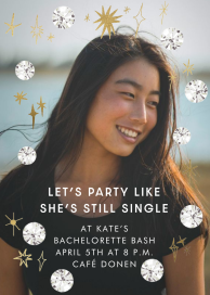 Sparkle and Shine - Bachelorette Party Invitation by Carolyn Suzuki Studio
