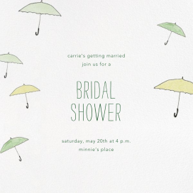 Umbrellas - Bridal Shower Invitation by Paperless Post