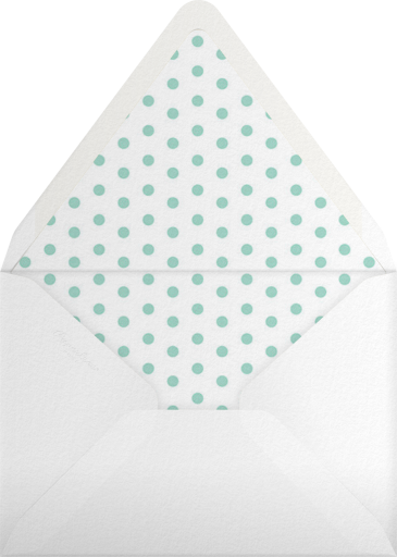 Photo Striped Birthday Invitation Envelope