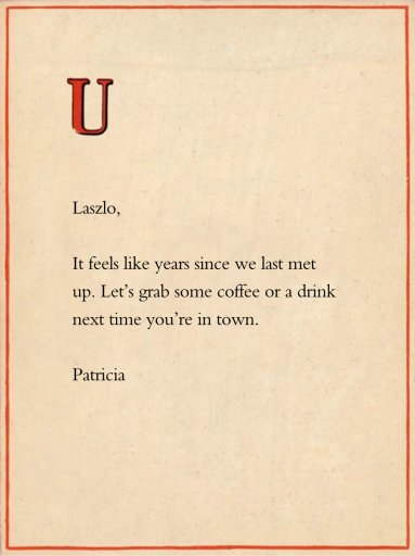 Red Letter by John Derian - Back