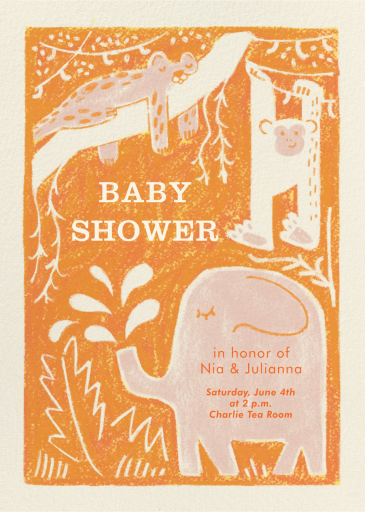 Safari Animals - Baby Shower Invitation by Paperless Post
