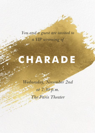 Modern Brushstroke - Viewing Party Invitation by Paperless Post