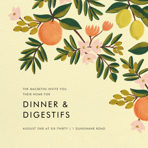 Citrus Orchard - Wedding Brunch Invitation by Rifle Paper Co.