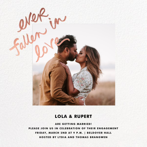 Fallen In Love - Bridal Shower Invitation by kate spade new york