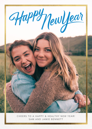 Holiday Trim - New Year's Card by Paperless Post