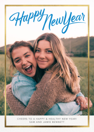 Holiday Trim - New Year's Card by Paperless Post