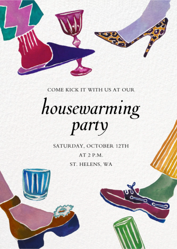 Fancy Kicks - Party Invitation by Happy Menocal