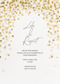 Sparkle Lights - Engagement Party Invitation by Paperless Post