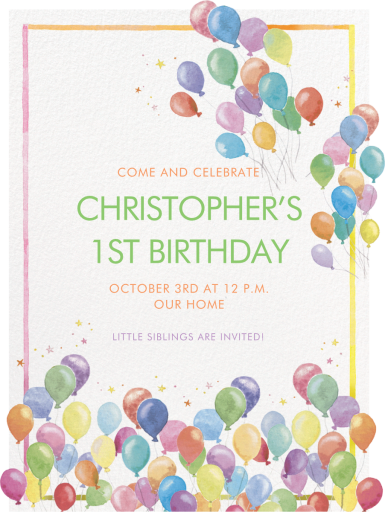 Floating Border - Invitation by Clementina Sketchbook