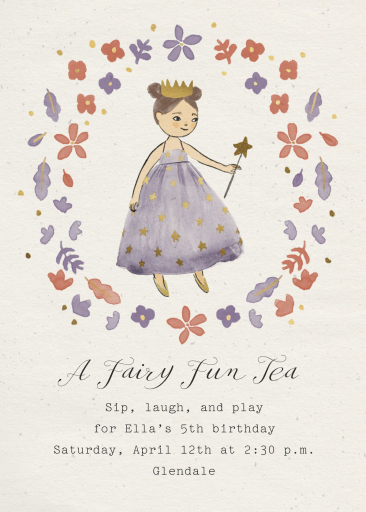 Fairy Princess - Get-Together Invitation by Merrilee Liddiard