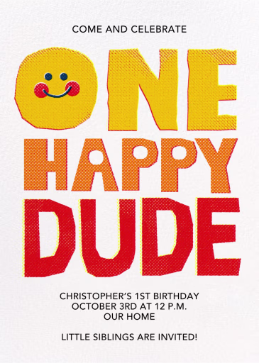 Happy Sun - Birthday Invitation by Paperless Post