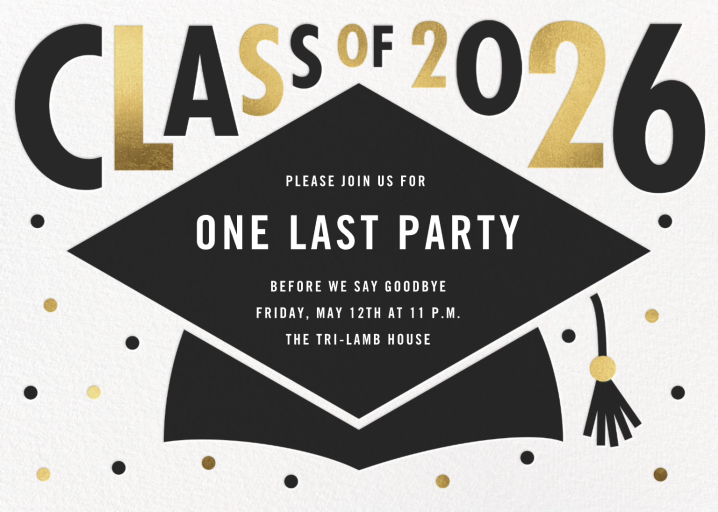 Mortarboard Bash - Graduation Party Invitation by Paperless Post